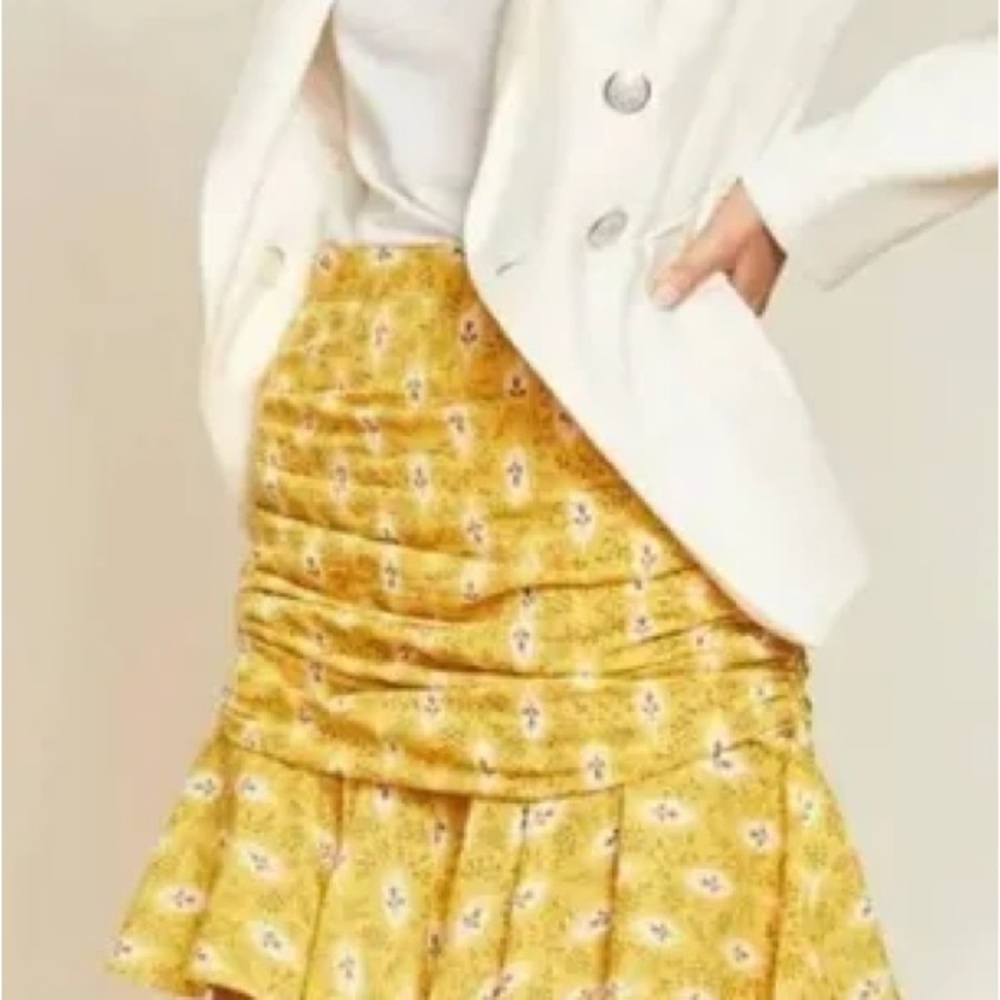 Veronica Beard yellow Tara’s Skirt 2